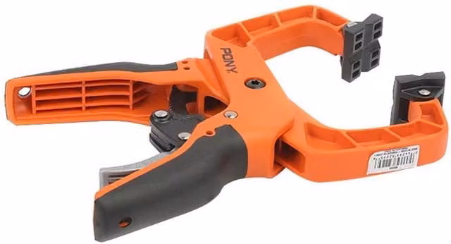 Pontec Hand Clamp with Box-Joint Design, 100mm, Orange