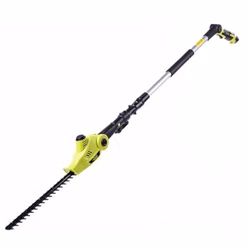 Garden Gear 12V Telescopic Reciprocating Hedge Trimmer with 2.0Ah Lithium-Ion Battery and Quick Charger, Green
