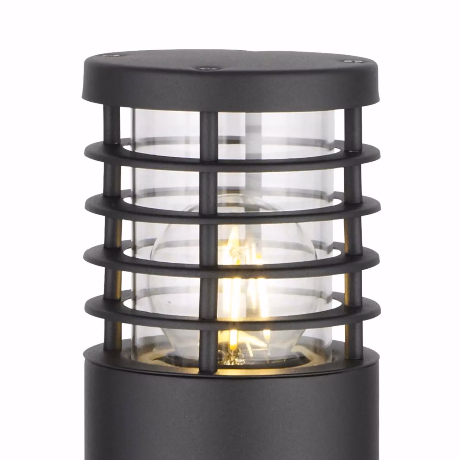 First Choice Lighting Bloom Set of 2 Black IP44 Outdoor Post Lights, Height: 50 cm – 3