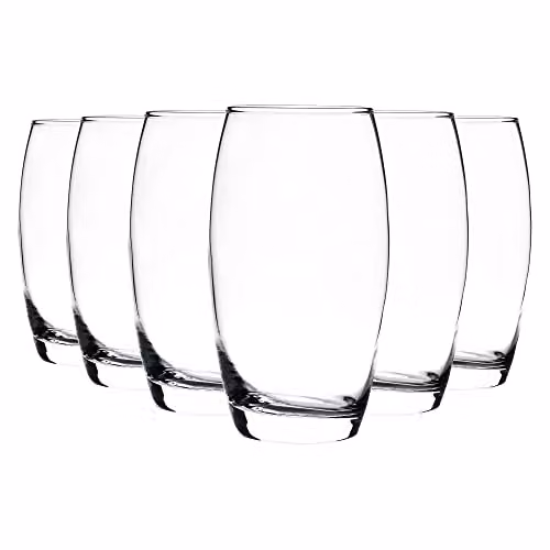 Argon Tableware Tondo Highball Tumbler Glasses, 510ml, Transparent, Pack of 6 – 1