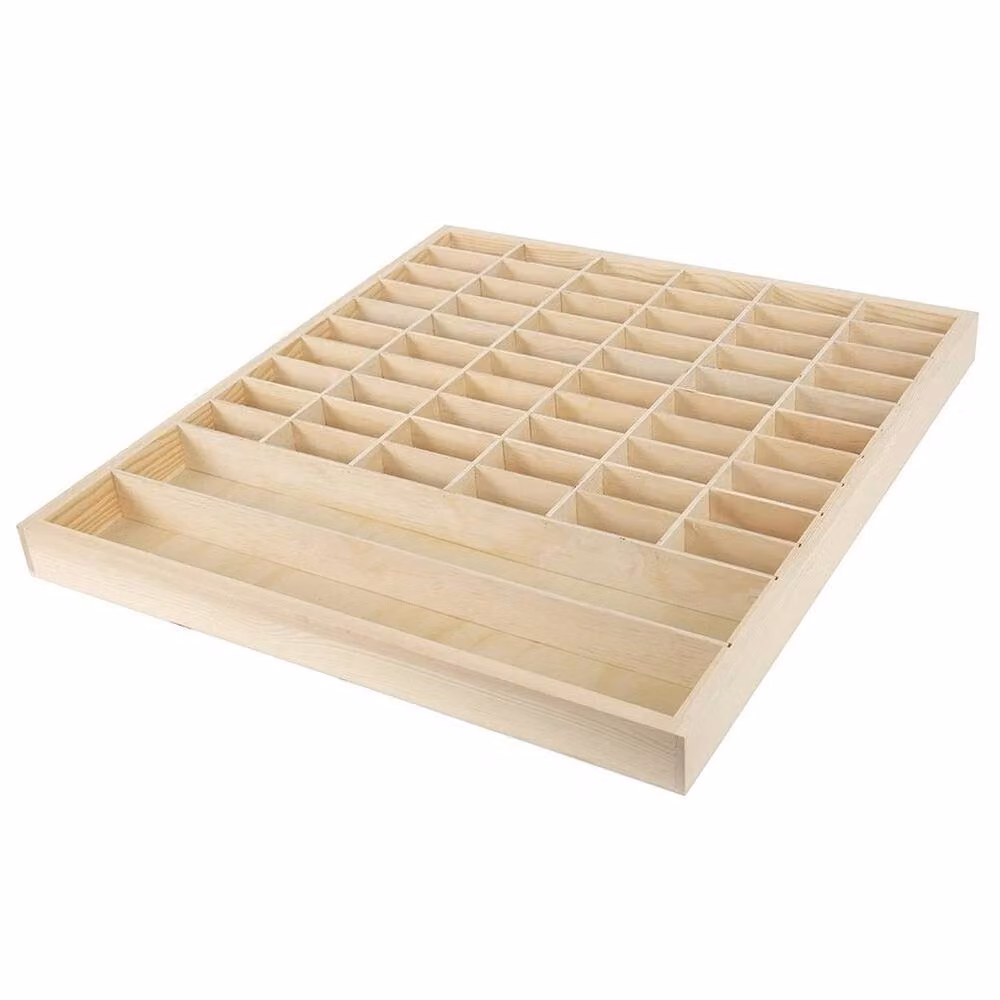 PAWNORA Wooden Storage Rack Display Case for 1:64 Matchbox Hot Wheels Cars, Beige – 2