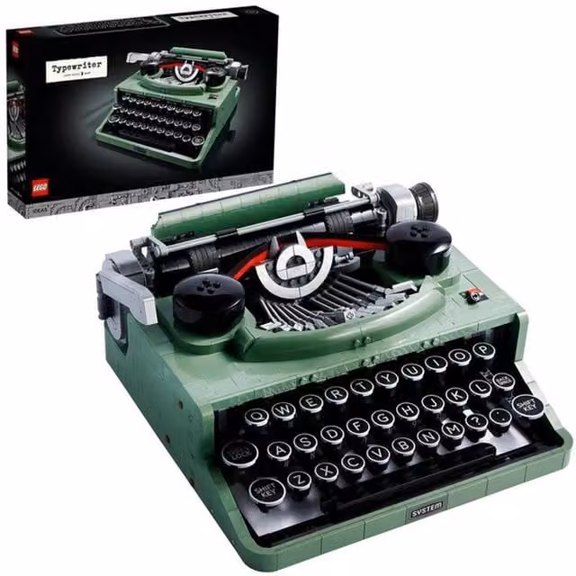 Lego Ideas Typewriter in Green