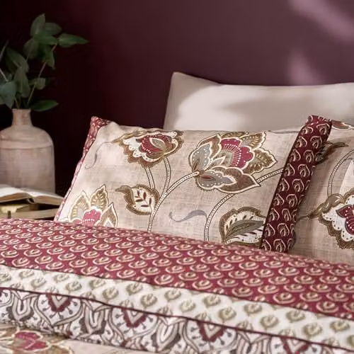 Catherine Lansfield Kashmir Paisley Floral Reversible King Duvet Cover and Pillowcase Set in Multicolour – 2