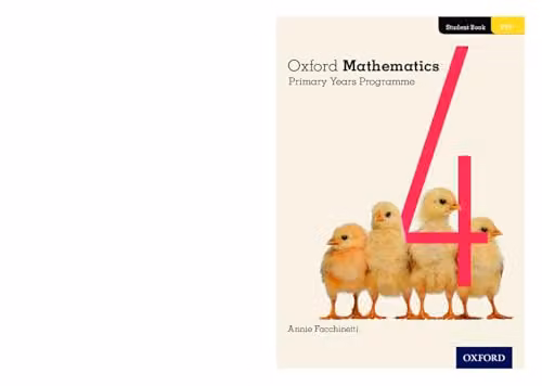 Oxford Mathematics Primary Years Programme Student Book 4 by Oxford University Press, Multicolour