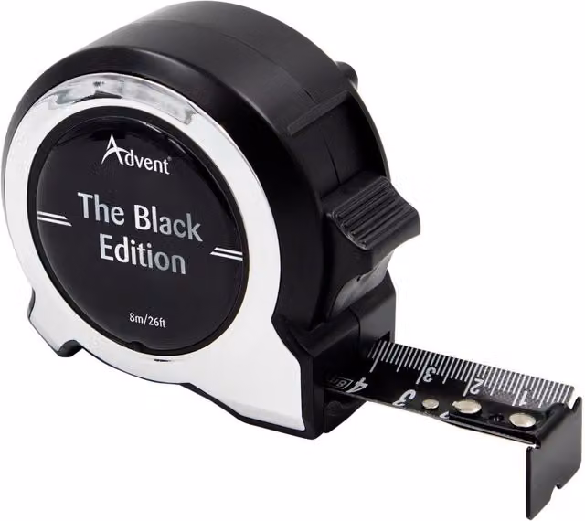 Advent Black Edition Multicolour Tape Measure