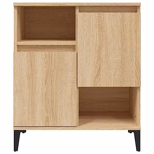 vidaXL Set of 2 Sideboards in Sonoma Oak Brown, W/D/H: 60 x 35 x 70 cm – 4