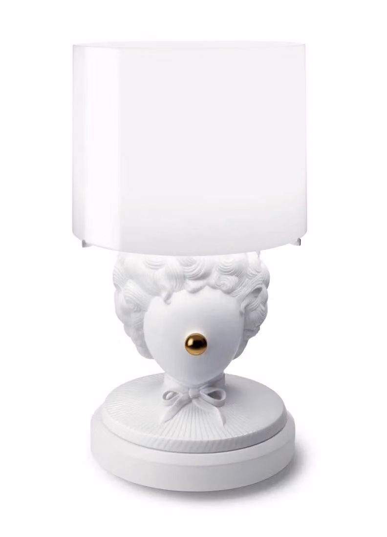 Lladró The Clown Ceramic Table Lamp by Jaime Hayon in White