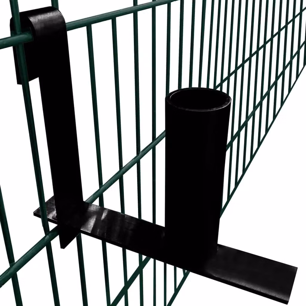 Berkfield Steel Privacy Fence Strip Dispenser with Double-Bar Mat and Brackets, Silver, 3 Pack – 2