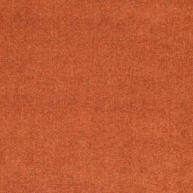 Linda Barker Petal Super Soft Chenille Fabric in Deep Terracotta Orange
