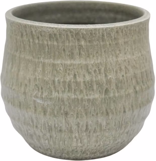 Ivyline Devon Olive Honeycomb Planter in Green, H 27 cm x D 29 cm