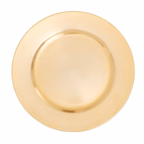 Orsina Gold Melamine Charger Dinner Plates