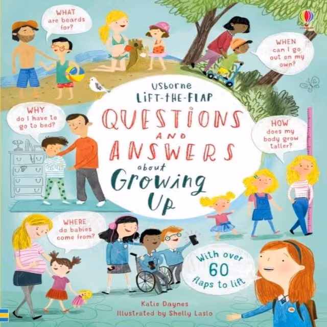 Katie Daynes Lift-the-flap Questions and Answers about Growing Up Multicolour Board Book