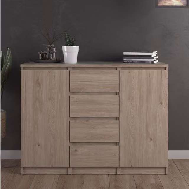 Furniture To Go Naia 2 Door Oak Sideboard in Brown