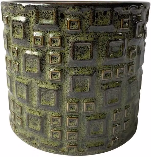 KDMD Hortus Evora Planter Pot, Green, H 13 cm x Dia 13.5 cm – 1