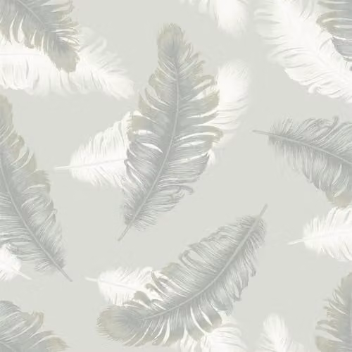 Belgravia Decor 3D Effect Feather Wallpaper in Sage Green – 1