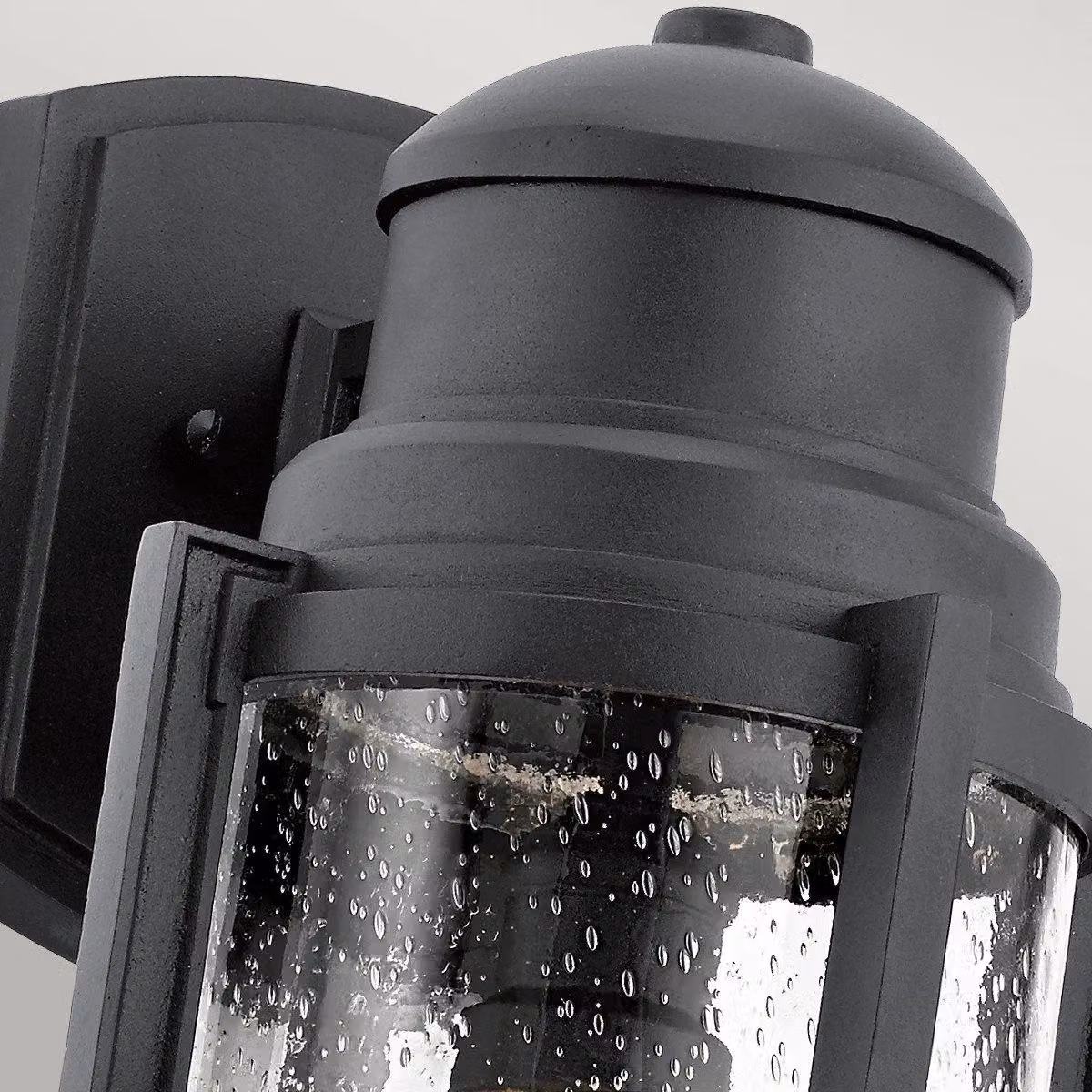 Netlighting Suri Outdoor 1 Light Wall Lantern in Textured Black, IP44, E27 – 2