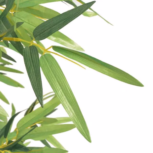 Berkfield Home Artificial Green Bamboo Plant with Pot, Height: 120 cm