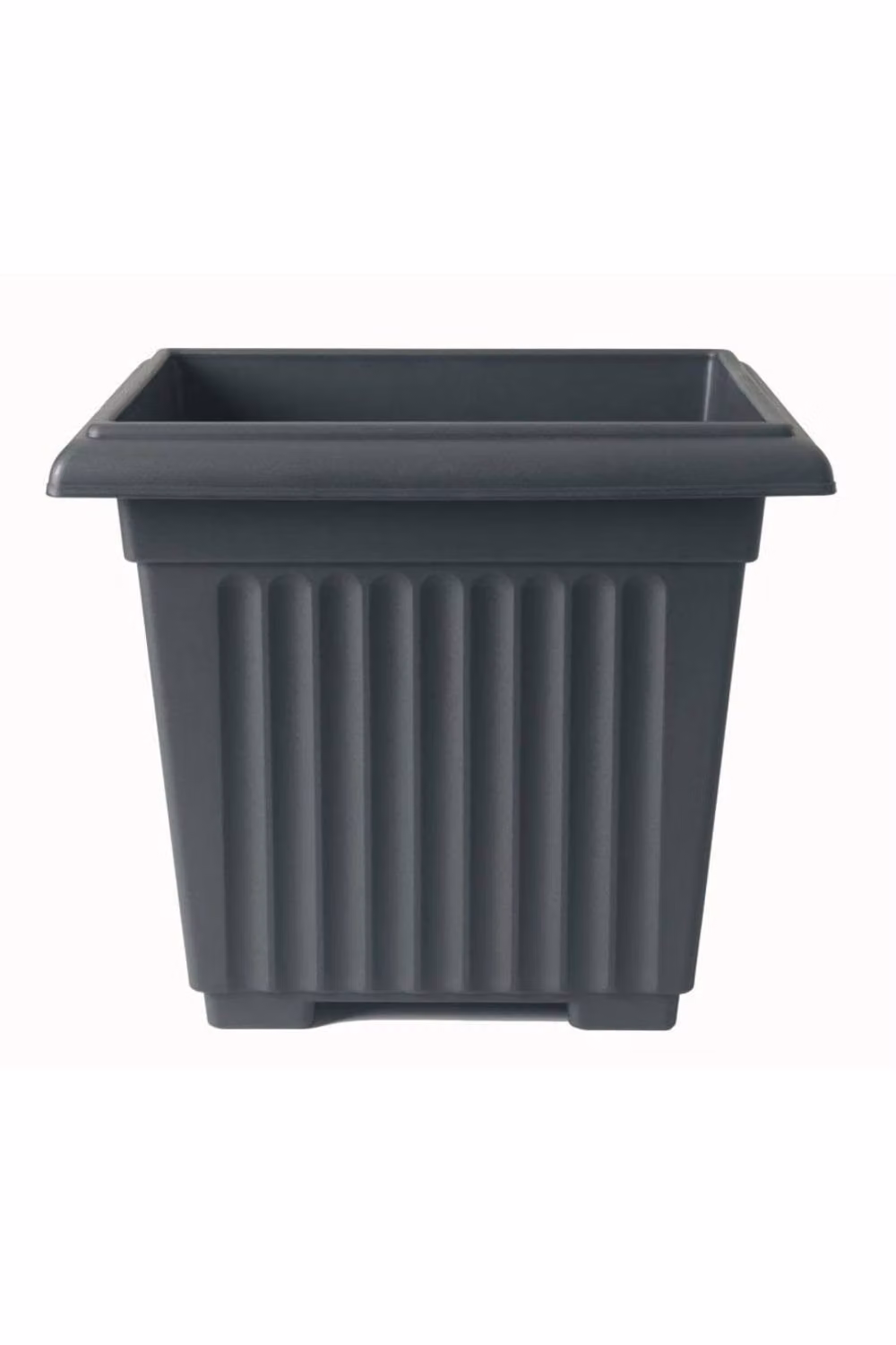 KDMD Stewart Corinthian Square Planter, Black, W: 40 cm, D: 40 cm – 2