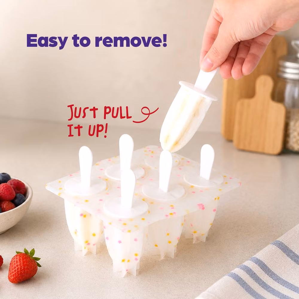 Wicked Gizmos 6 Star Silicone Ice Lolly Mould in Multicolour – 3