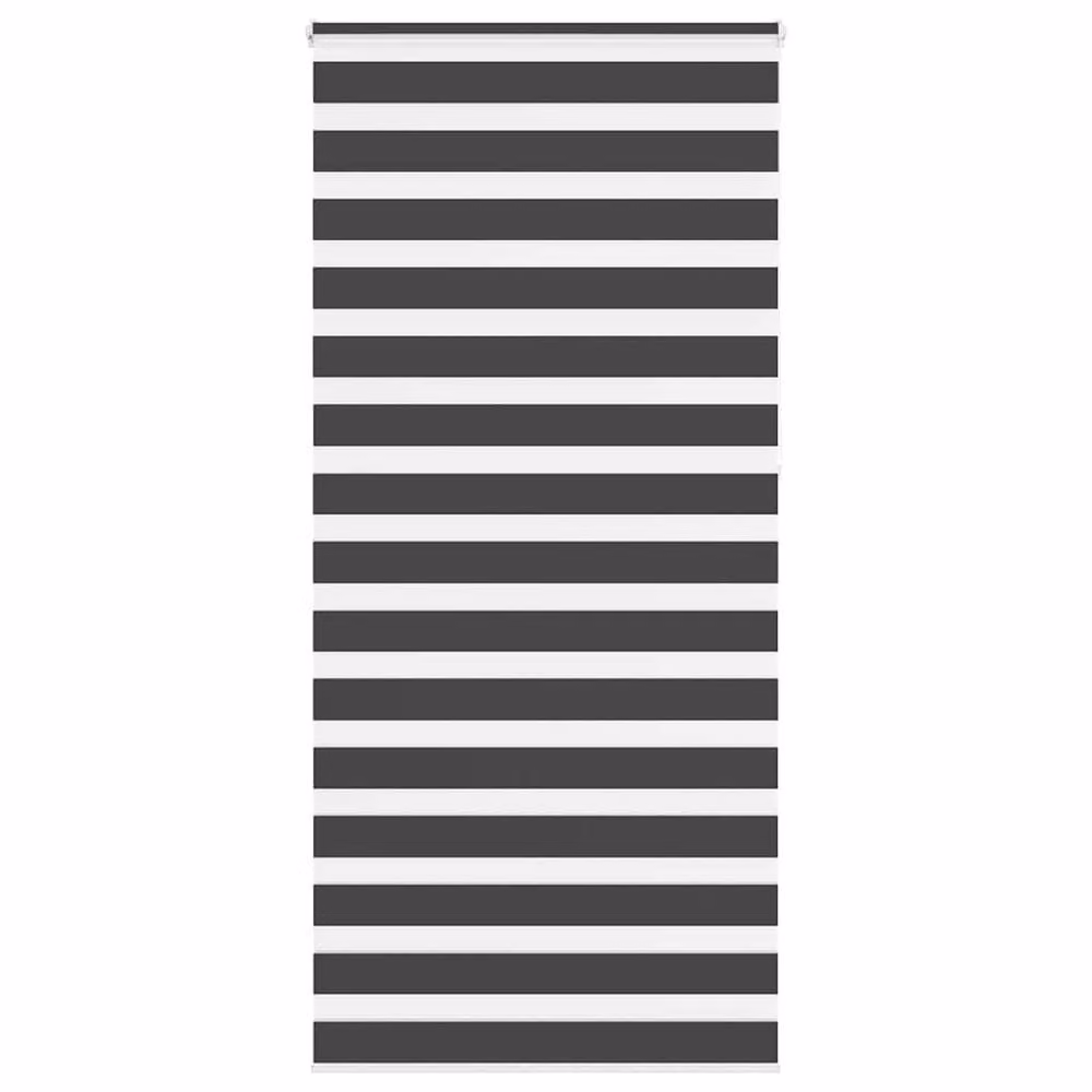 Berkfield Home Elegant Zebra Blind in Black, W: 105 cm, H: 230 cm – 2