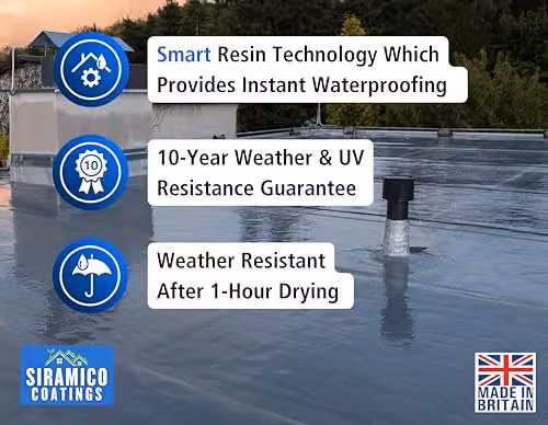 Siramico Coatings Liquid Rubber Roof Coating, Grey, 0.6 l – 2
