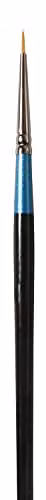 Daler-Rowney Aquafine Round Watercolour Brush, Soft Synthetic Hair, Short Handle, Size 3/0, Multicolour – 2