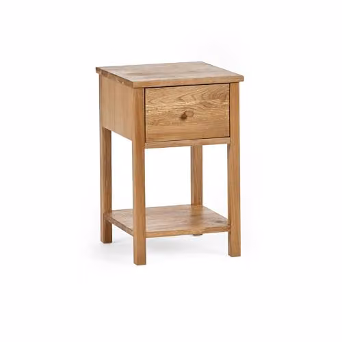Julian Bowen Coxmoor Oak 1 Drawer Bedside Table in Brown – 2