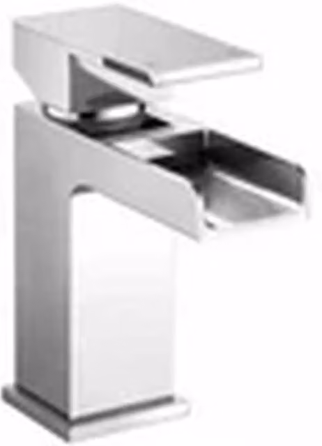 Kelvenix Waterfall Basin Mono Mixer Tap in Silver