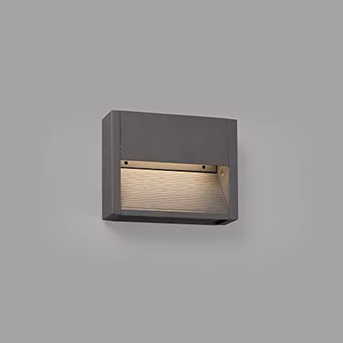 Netlighting Grada Outdoor Surface Mounted LED Wall Lamp, Grey, 3W, 3000K, IP54 – 2