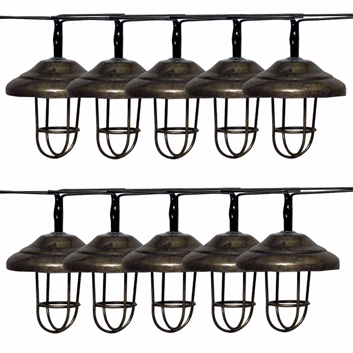 Luxform Solar LED String Lights in Bronze with Multicolour Transparent Bulbs – 3
