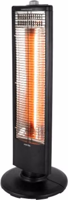 Warmlite 1000W Carbon Infrared Freestanding Heater in Black