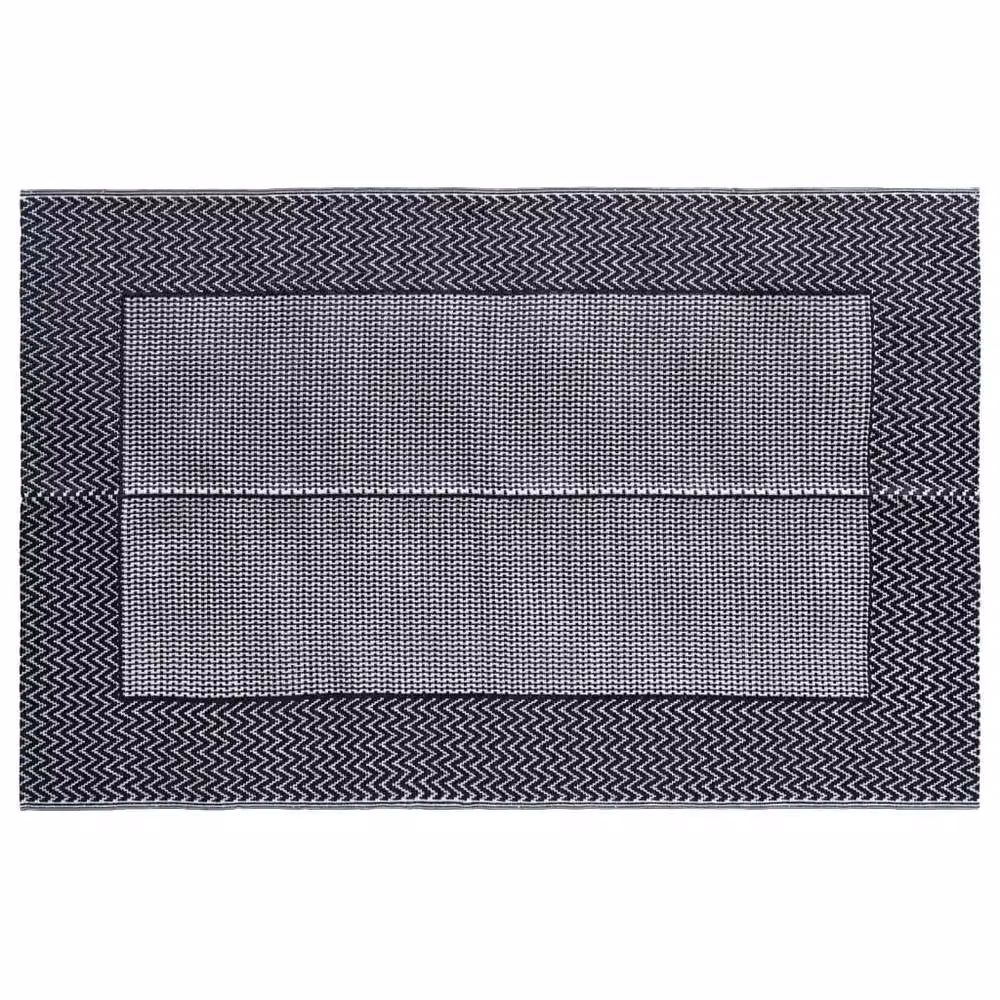 Berkfield Home Grey Herringbone Outdoor Garden Carpet, W: 160 cm, D: 230 cm – 3