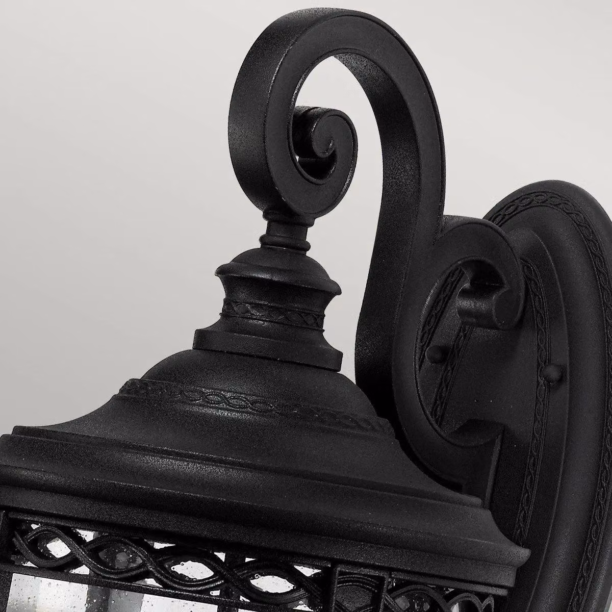 Netlighting English Bridle 3 Light Large Outdoor Wall Lantern in Black with Transparent Glass, IP44 Rated, E14 – 2