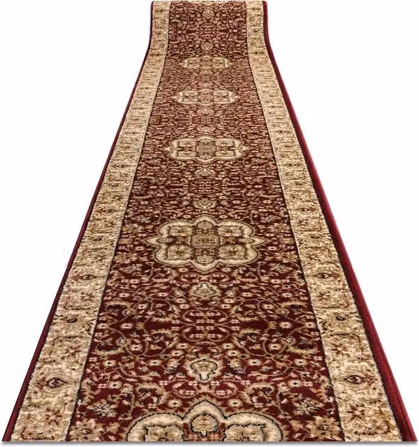 RugsX Red Oriental Heat-Set Royal Runner, W: 80 cm, L: 290 cm – 1
