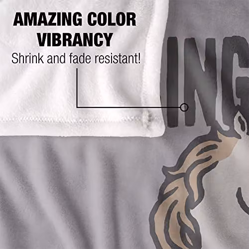 LOGOVISION Super Soft Microfibre Fleece Throw Blanket, Multicolour and White, W: 152 cm, D: 127 cm – 2