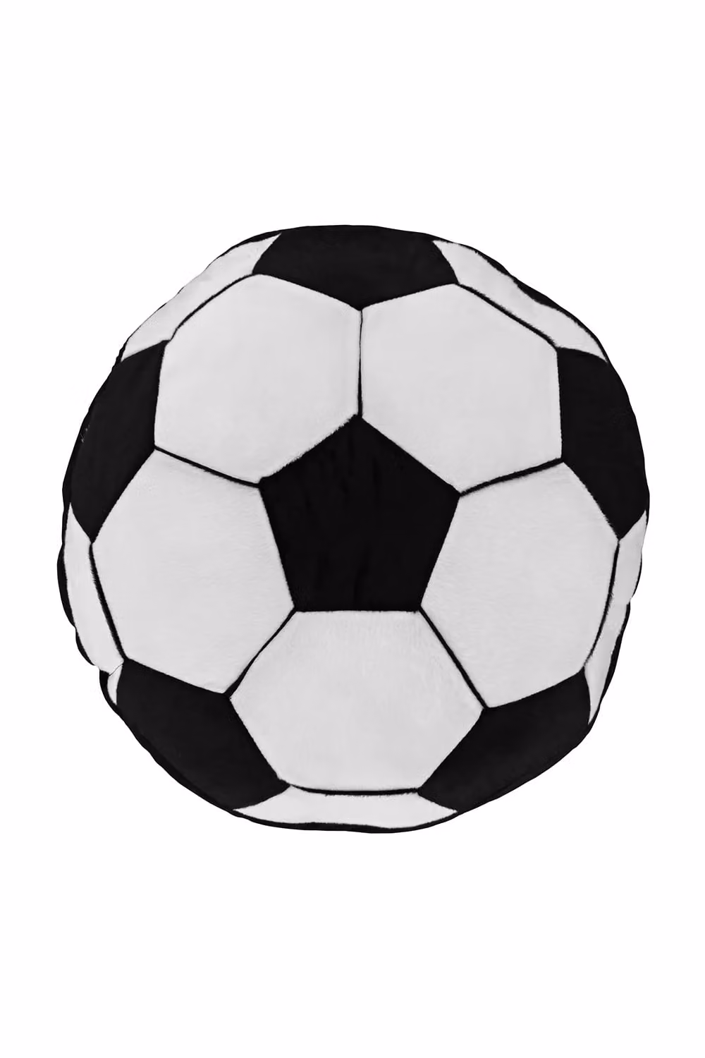 Catherine Lansfield It's a Goal Shaped Cushion, Black and White, W/D/H: 40 x 40 x 40 cm – 3