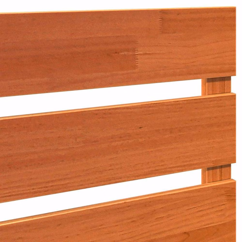 Berkfield Home Solid Pine Wood Headboard in Wax Brown, W: 200.5 cm, D: 3 cm, H: 80 cm – 3