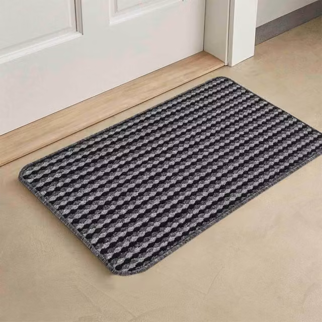 Desire Rugs Eden Non-Slip Washable Indoor Doormat in Anthracite Grey, W: 90 cm x L: 150 cm – 1