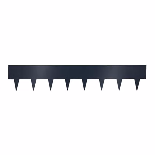 Nicoman Metal Garden Border Edging Set, Grey, 5 x 100 cm Panels, Height: 20 cm – 2