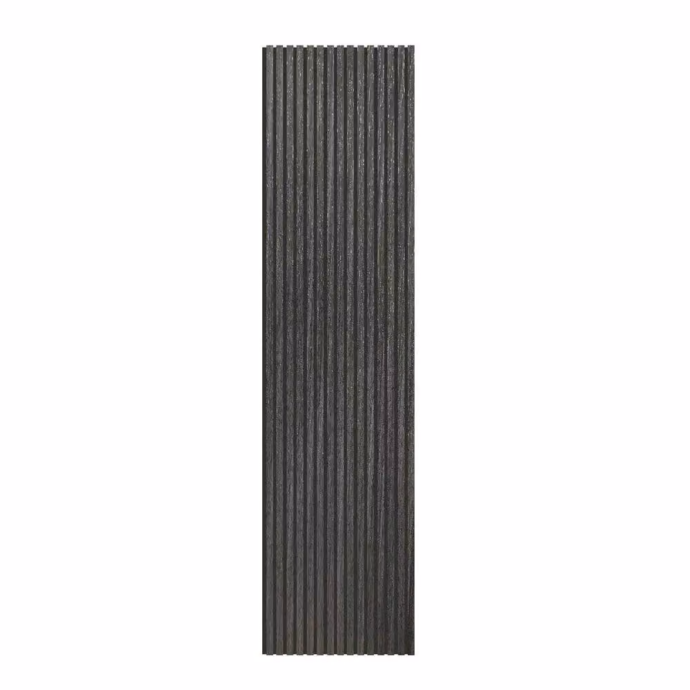 ENER-J Linear Acoustic Wood Look Wall Panels in Grey, Pack of 2, W: 60 cm, H: 240 cm – 2