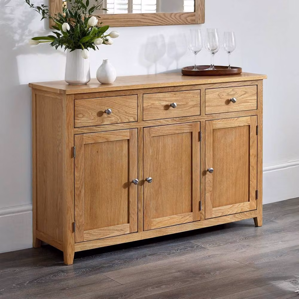 Cheshire Premium Kinloch Large Sideboard in Light Oak – 3