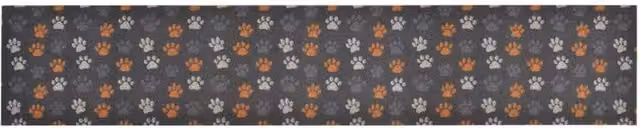 Berkfield Home Washable Paws Kitchen Rug, Grey and Multicolour, W: 60 cm, L: 300 cm – 1