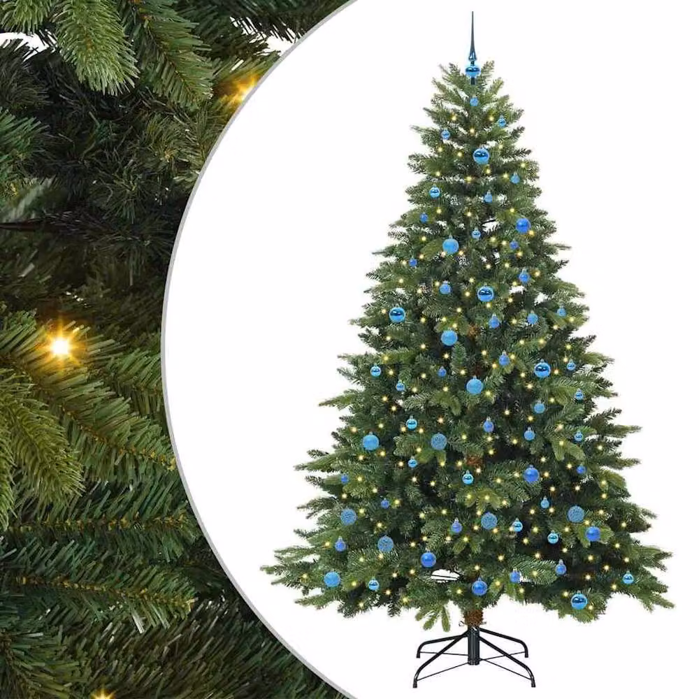 Berkfield Home Artificial Green Christmas Tree with 300 LEDs, Height: 240 cm – 2