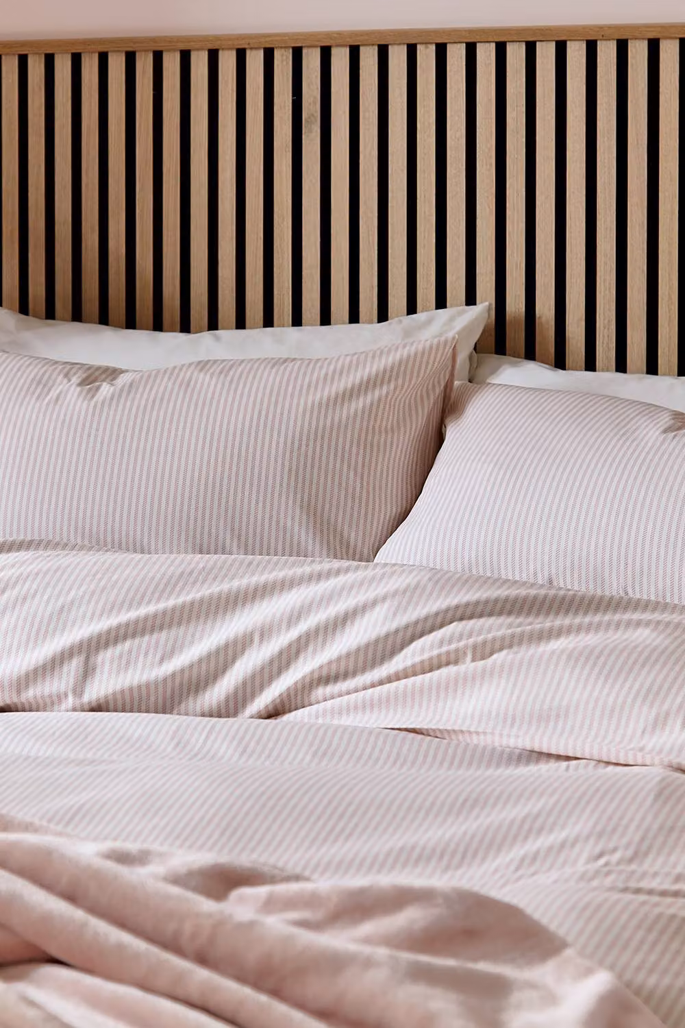 Helena Springfield Twill Stripe Duvet Cover and Pillowcase Set, Pink, W: 180 cm, H: 200 cm – 2