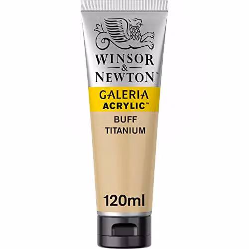 Winsor & Newton Galeria Acrylic Paint, Buff Titanium, 120ml – 2