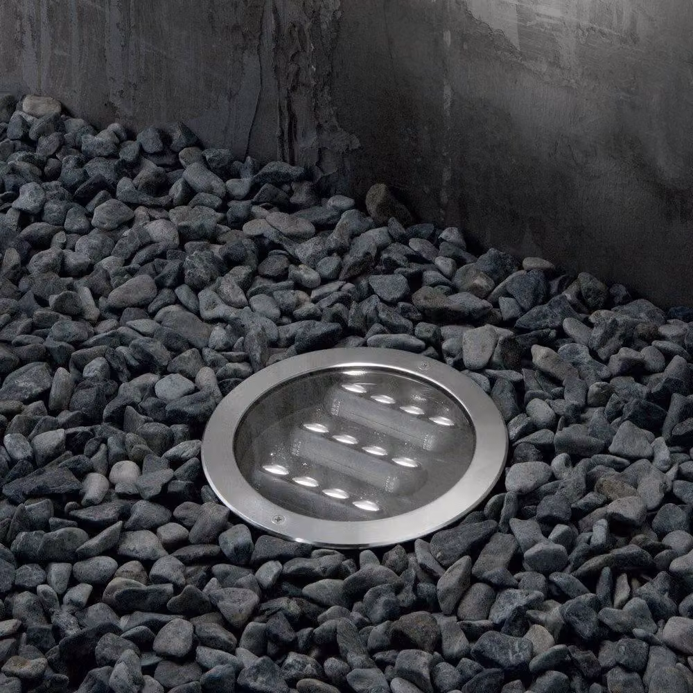Netlighting Taurus LED Outdoor Recessed Floor and Decking Light, 20W, 3000K Warm White, Grey Metal, IP67 – 3
