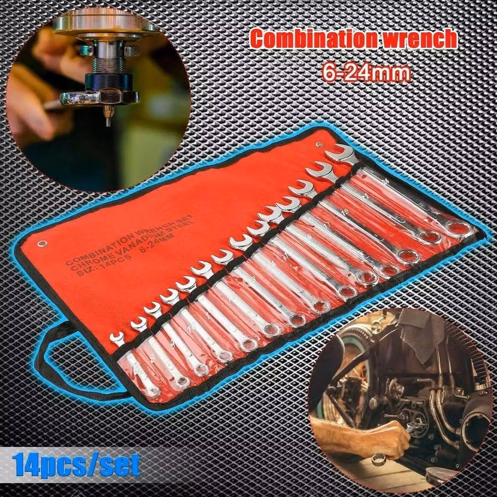 SPETLEK 14-Piece Combination Spanner Wrench Set in Silver – 4