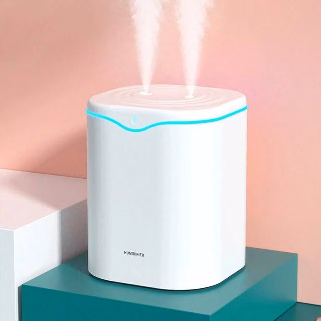 SPETLEK Air Purifier and Ultrasonic Essential Oil Diffuser with LED Aroma Light in White, W/D/H: 100 x 15 x 15 cm