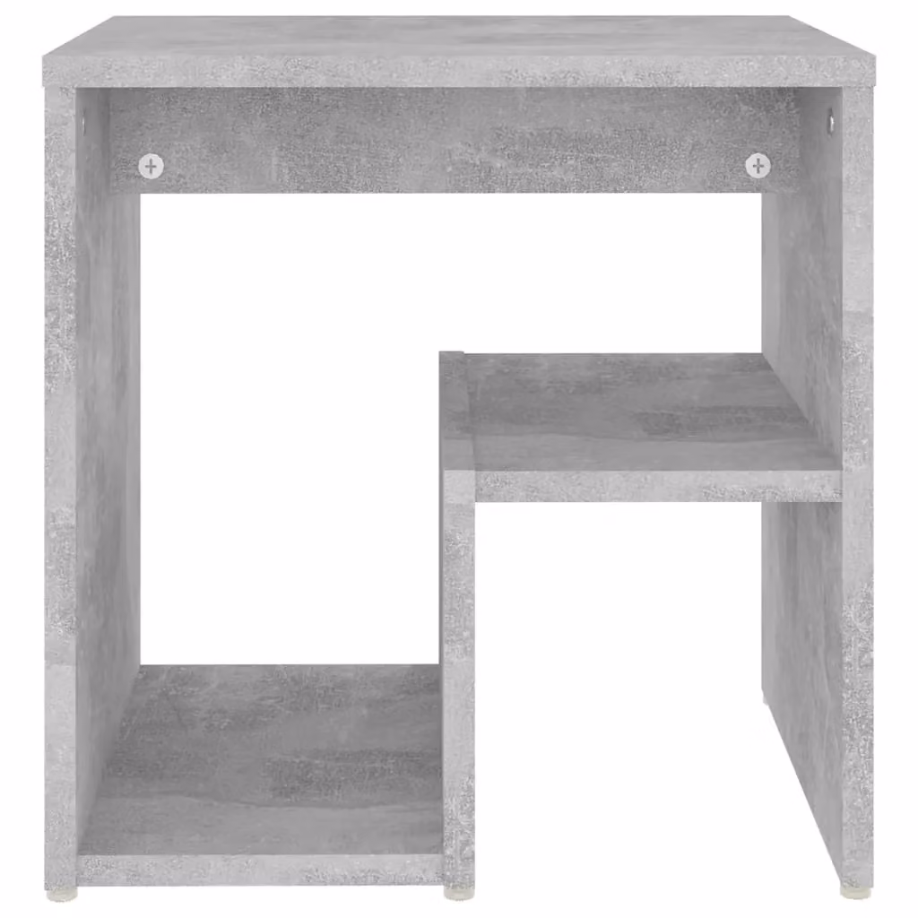 Berkfield Home Set of 2 Bedside Cabinets in Concrete Grey, W/D/H: 40 x 30 x 40 cm – 3
