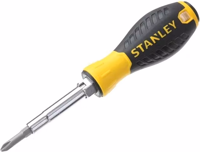 Stanley 6 Way Multi-Screwdriver in Black